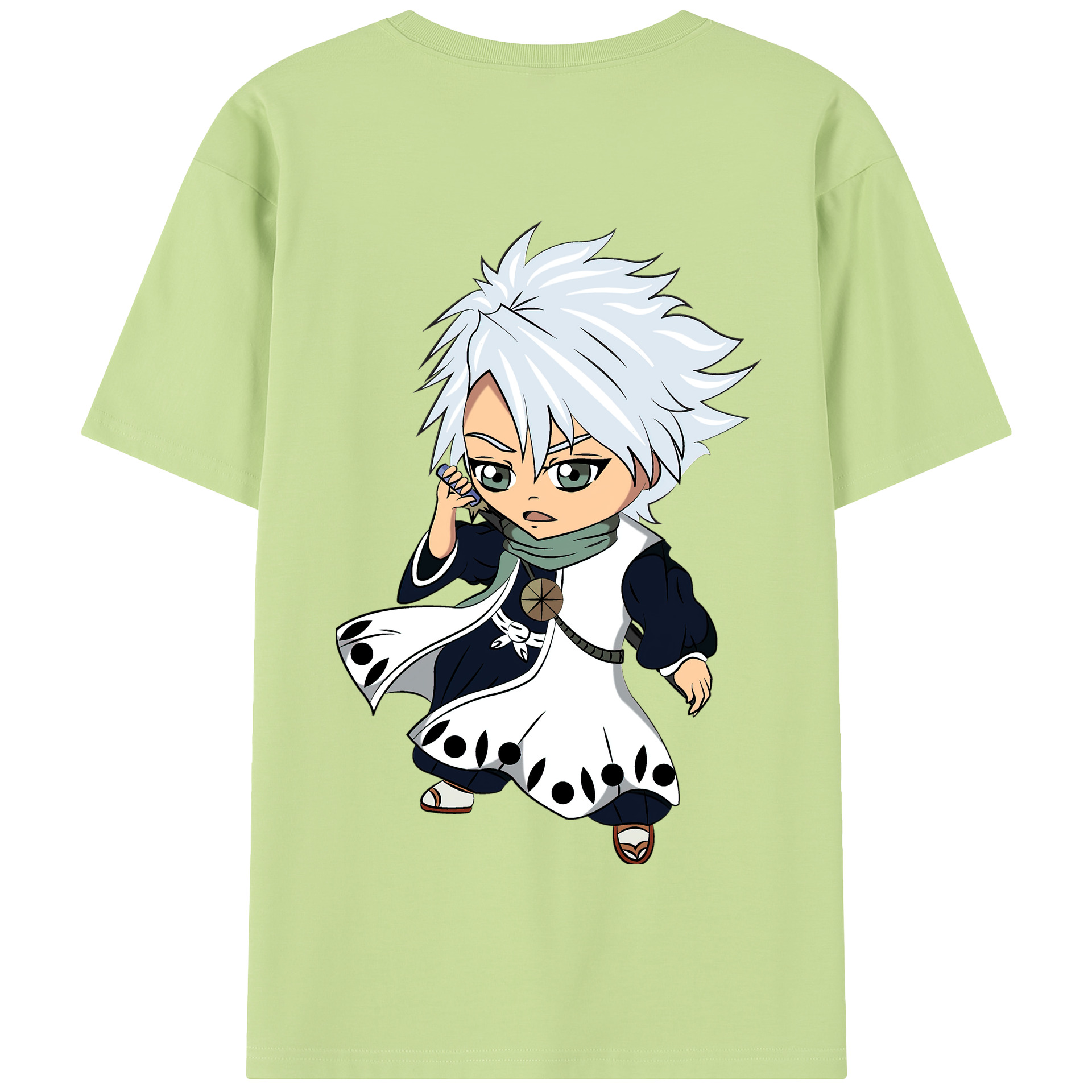 （画像用） ブリーチ 日番谷冬獅郎（ひつがや とうしろう） BLEACH Hitsugaya Toushirou 綿100％半袖Tシャツ（背面プリント）